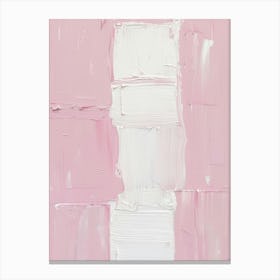 Pink And White Canvas Print