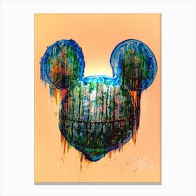 Mickey Mouse Head Canvas Print