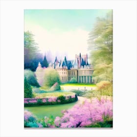 Biltmore Estate Gardens, 1, Usa Pastel Watercolour Canvas Print