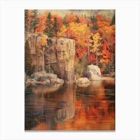 Rocky Mountain Lake Canvas Print