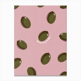 Pink Olives Canvas Print