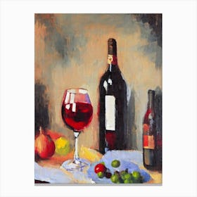 Sangiovese Oil 1 Painting Cocktail Poster Canvas Print