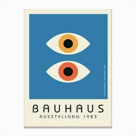 Bauhaus eye exhibiton poster Canvas Print