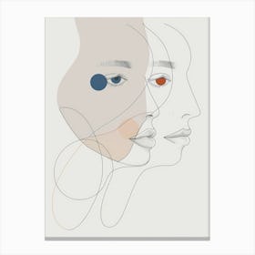 Face Of A Woman 105 Canvas Print