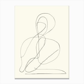 Abstract Life Drawing Sketch Canvas Print