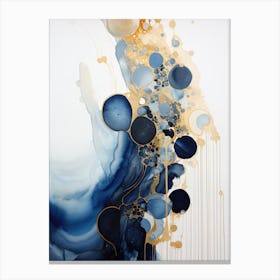 Blue And Gold 6 Canvas Print