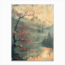 Antique Chinese Landscape Painting Art 6 Canvas Print