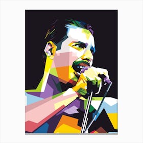 Freddie Mercury WPAP Canvas Print