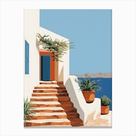 Steps To The Sea Canvas Print