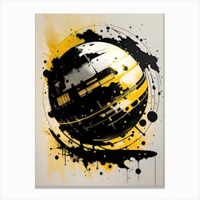 Abstract Splatter Painting Canvas Print