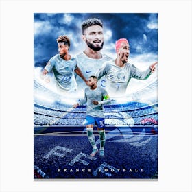 France Football Poster Canvas Print