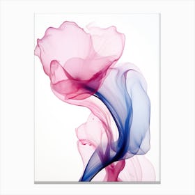 Pink And Blue Smoke Canvas Print