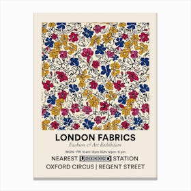 Poster Rose Mist London Fabrics Floral Pattern 8 Canvas Print