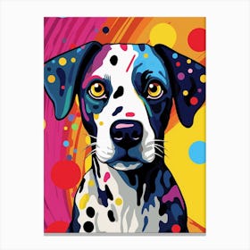 Pop Art Dog Cartoon Style 2 Canvas Print