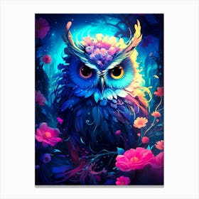 Owl In The Forest 1 Canvas Print