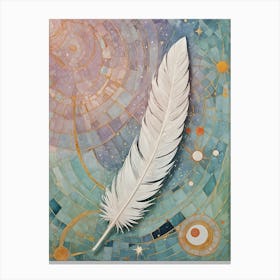 White Feather Canvas Print