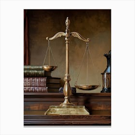 Scales Of Justice 3 Canvas Print