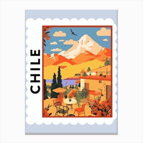 Chile 1 Travel Stamp Poster Canvas Print