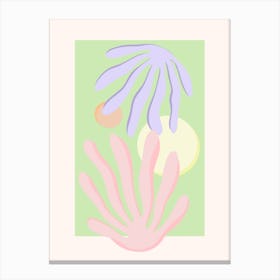 Pastel Paper Cutout  Canvas Print