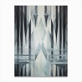 Water Geometric Abstract 7 Canvas Print