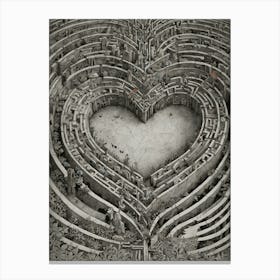 Heart Of The Maze 2 Canvas Print