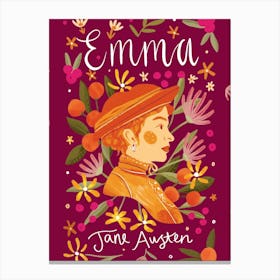Book Cover - Emma by Jane Austen Canvas Print