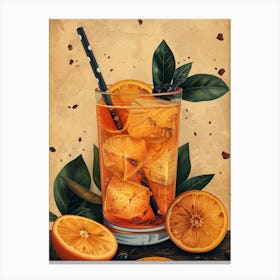 Orange Juice Cocktail 10 Canvas Print