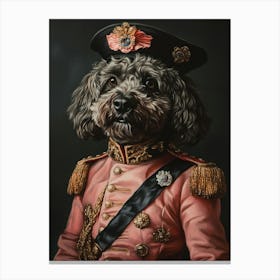 Regal Black Cavapoo Canvas Print