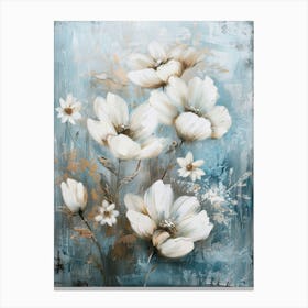 White Flowers 4 Canvas Print