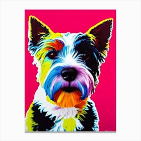 West Highland White Terrier Andy Warhol Style dog Canvas Print