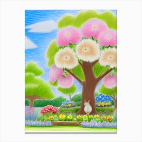 Tree In The Park Canvas Print