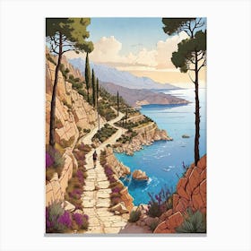 Path To The Sea 5 Canvas Print