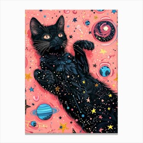 Cat In Space 2 Canvas Print