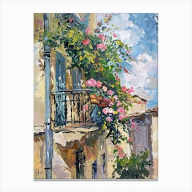 Balcony Painting In Varna 3 Canvas Print