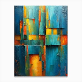 Abstract Rectangular Shapes 2 Canvas Print