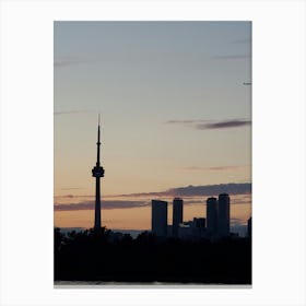 Toronto Skyline At Sunset Canvas Print