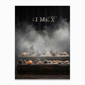 Design Copy Counter Retro Product Board Grey Plank Brown Float Steam Pattern Old Decora (4) 2 Canvas Print