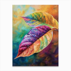 Rainbow Leaves 1 Canvas Print