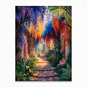 Wisteria Garden 1 Canvas Print