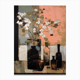 Still Life With White Blossoms Canvas Print