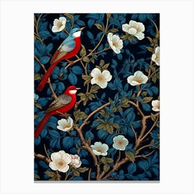 Birds On A Branch 2 Canvas Print