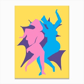 Dynamic Dance Duo Canvas Print