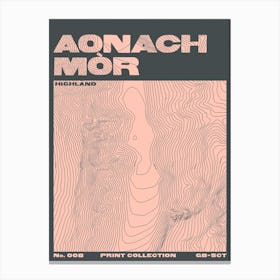 Aonach Mòr - Scottish Munro Mountain Canvas Print