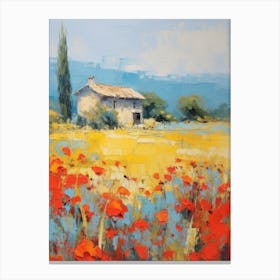 Poppies In The Field 4 Canvas Print