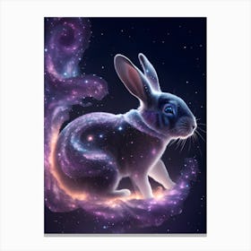 Rabbit In Space Canvas Print