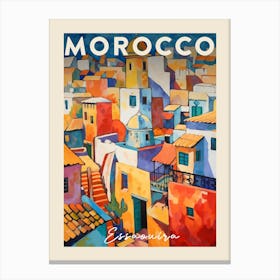 Essaouira Morocco 1 Fauvist Painting  Travel Poster Canvas Print