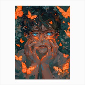 Butterfly Girl 3 Canvas Print