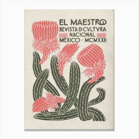El Maestro Vintage Poster Canvas Print