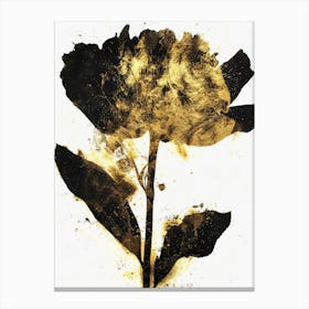 Gold Flower Canvas Print