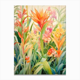 Tropical Plant Painting Dracaena 2 Canvas Print